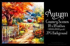 Autumn Scenes Backgrounds, Fall Country Scenes Background s2 Product Image 3