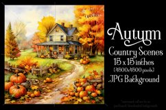 Autumn Scenes Backgrounds, Fall Country Scenes Background s2 Product Image 6