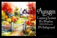 Autumn Scenes Backgrounds, Fall Country Scenes Background s1 Product Image 3
