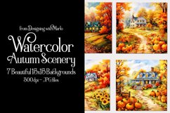 Autumn Scenery Backgrounds, Fall Colors Scenes Backgrounds Product Image 1
