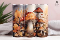 Watercolor autumn with mushrooms 3D Tumbler Wrap Product Image 5