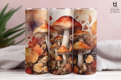 Watercolor autumn with mushrooms 3D Tumbler Wrap Product Image 7