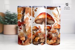 Watercolor autumn with mushrooms 3D Tumbler Wrap Product Image 8