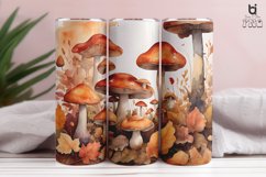 Watercolor autumn with mushrooms 3D Tumbler Wrap Product Image 9