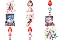 Watercolor Baby Ballerina Clipart Product Image 2