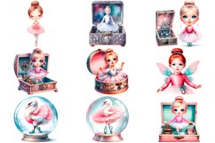 Watercolor Baby Ballerina Clipart Product Image 2
