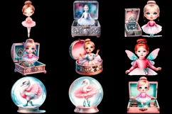 Watercolor Baby Ballerina Clipart Product Image 3