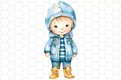 Watercolor Baby Boy Clipart Designs