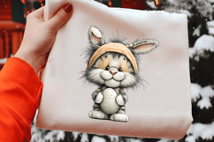 Watercolor Baby Cat Easter Clipart Product Image 2