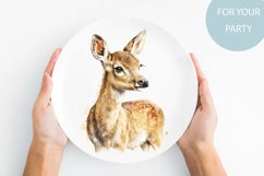 Watercolor deer clipart baby deer sublimation 12 PNG file Product Image 4