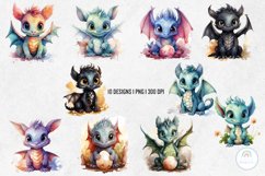 Watercolor Baby Dragon Sublimation Product Image 2