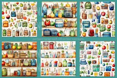 Back to School Seamless, School Supplies Seamless Patterns Product Image 2