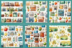 Back to School Seamless, School Supplies Seamless Patterns Product Image 3