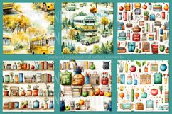 Back to School Seamless, School Supplies Seamless Patterns Product Image 5