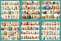 Back to School Seamless, School Supplies Seamless Patterns Product Image 6