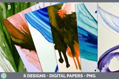 Bundle of six Watercolor Background background papers.