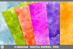 Bundle of six Watercolor paper backgrounds