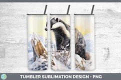 GorgeousWatercolor Badgers Tumbler design.