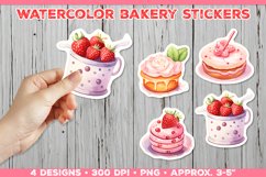 Digital Watercolor Baking Stickers Bundle. Stickers Bundle Product Image 7