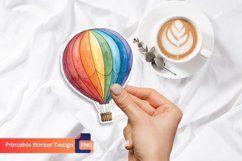 Watercolor Balloons Sticker, Colorful Balloons Sticker Product Image 1