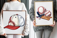 Baseball Watercolor Clipart Bundle Product Image 6