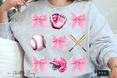 Baseball And Coquette Bow PNG | Baseball PNG Product Image 2