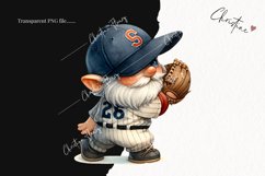 Watercolor Baseball Gnome PNG | Gnome PNG Product Image 2