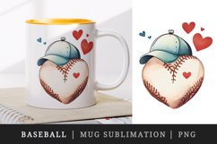 Watercolor baseball mug, cup wrap sublimation design bundle Product Image 7