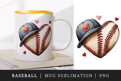 Watercolor baseball mug, cup wrap sublimation design bundle Product Image 6