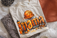 Basketball Mama, Basketball PNG Sublimation Design, Game Day Product Image 1