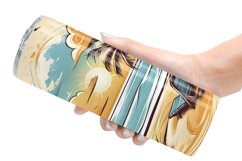 Watercolor Beach Tumbler Sublimation Wrap Product Image 2