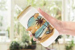 Glass Can Wraps Watercolor Beach Product Image 6