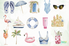 Watercolor Beach Day Sublimation Bundle Product Image 8