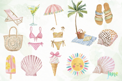 Watercolor Beach Day Sublimation Bundle Product Image 7