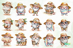 Watercolor Beach Gnome Clipart Product Image 8