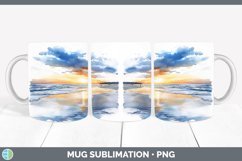 GorgeousWatercolor Mug Wrap design.
