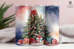 Watercolor Beautiful Christmas Tree Tumbler Wrap Bundle Product Image 4