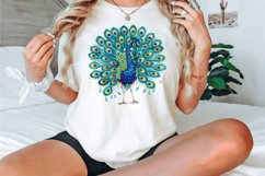 Watercolor Beautiful Cute Peacock Clipart Bundle Product Image 3