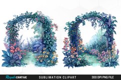 Watercolor Beautiful Dreamy Garden PNG Set Clipart Product Image 1