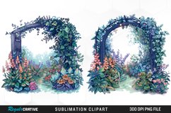 Watercolor Beautiful Dreamy Garden Exquisite Clipart Product Image 1