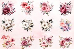 Watercolor Beautiful Flowers Clipart Bundle Product Image 2