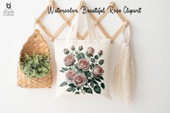 Watercolor Beautiful Rose Clipart, Rose Mug Sublimation PNG Product Image 7