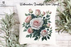 Watercolor Beautiful Rose Clipart, Rose Mug Sublimation PNG Product Image 8