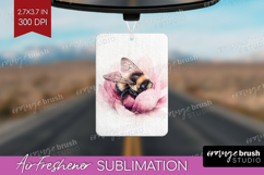 Bee Air Freshener PNG - Watercolor Bee PNG Sublimation Product Image 1