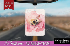 Bee Air Freshener PNG - Watercolor Bee PNG Sublimation Product Image 1