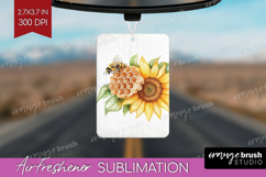 Bee Air Freshener PNG - Watercolor Bee PNG Sublimation Product Image 1