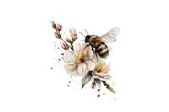 Bee Flowers Watercolor Sublimation, Bee Flowers Watercolor, Bee Flowers, Sublimation Design, Digital Download,Watercolor Clipart, Art, Illustration, Instant Download, Digital, Sublimation, Printable, Print On Demand, Bundle Clipart, Watercolor,