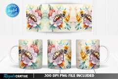 gnome mug,coffee mug png,Digital Mug Wrap,Mug Press Template,mug sublimation,digital mug design,gnome coffee mug,11oz mug wrap,bee mug,bee gnome mug,honeycomb bee mug,honeycomb bee png