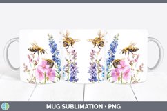 GorgeousWatercolor Mug Wrap design.