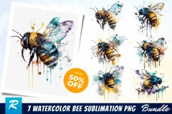 Watercolor Bee Sublimation Png Bundle,Honeybee,Honeycomb,Clipart,Honeybee clipart,banner ribbons,Commercial use,Watercolor,Flowers,Bee,Summer,Sublimation,Design Elements,watercolor clipart,do it yourself,clip art,watercolor bee